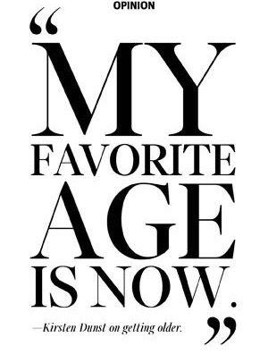 My age is now!